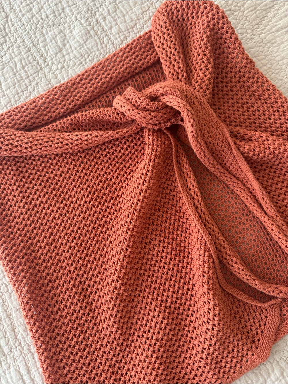 Toluca Swim Camilla Knit Wrap Coverup in Clay
